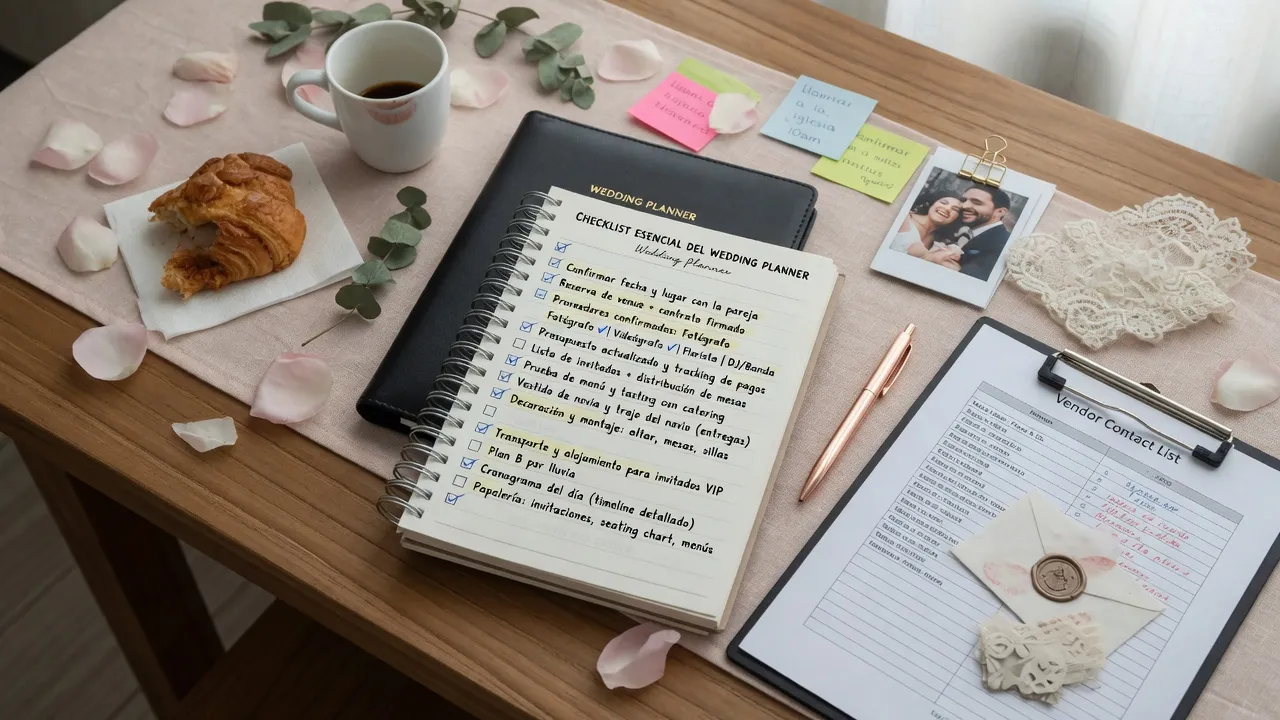 Checklist esencial del Wedding Planner