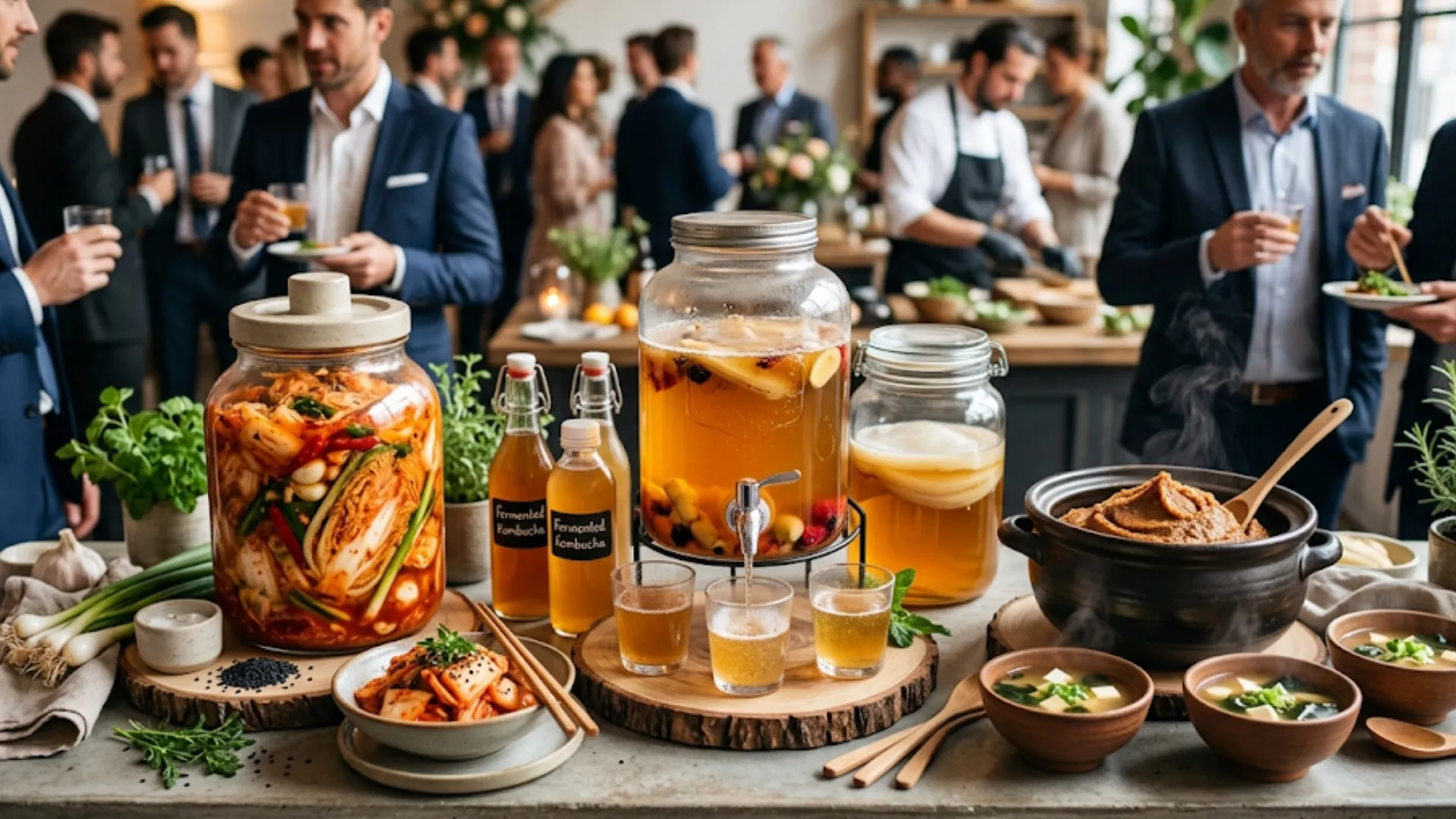 FERMENTACIONES NATURALES: KIMCHI, KOMBUCHA, Y MISO EN LA COCINA MODERNA