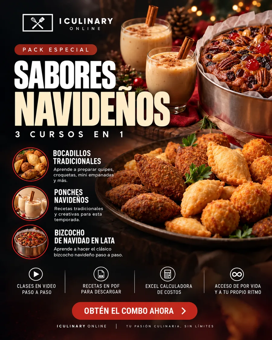 Promoción del Combo Navideño de iCulinary